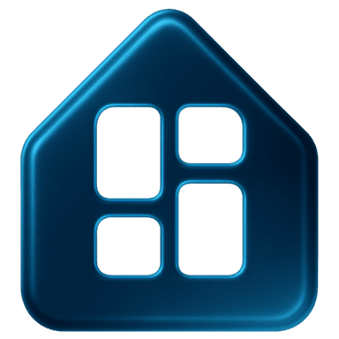 GlassHome logo on light