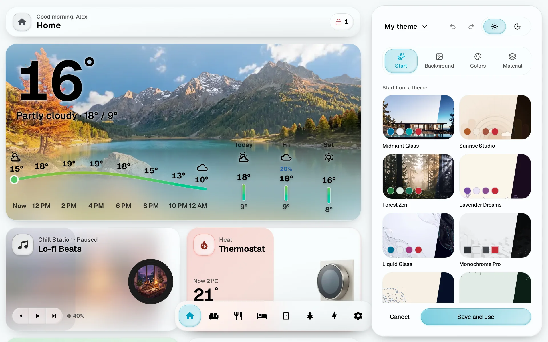 The creator studio open beside the dashboard, on its Start tab